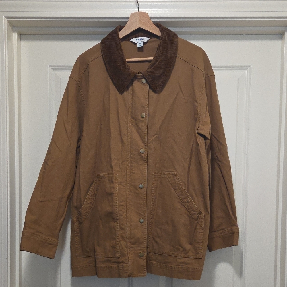Old Navy Women's Canvas Barn Jacket in XL Clifftop Brown